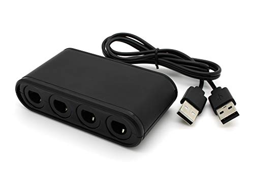 SKGAMES 4 Port GameCube Controller Adapter Konverter für Nintendo Switch / Wii U und PC USB von SK Games