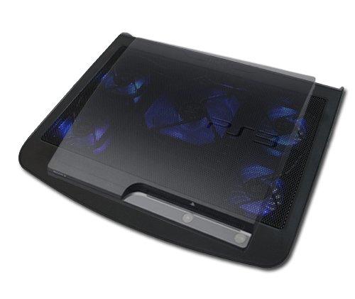 USB KÜHLER ZUSATZLÜFTER Cooler STÄNDER | 5 x LÜFTER | 2 x USB | FÜR Playstation 3 / Playstation 4 / Xbox 360 / Xbox ONE [SCHWARZ] von SK Games