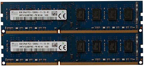 Hynix original 16GB kit (2 x 8GB), 240-pin DIMM,Unbuffered, Non ECC, DDR3 PC3-12800 Desktop Memory Module von SK Hynix