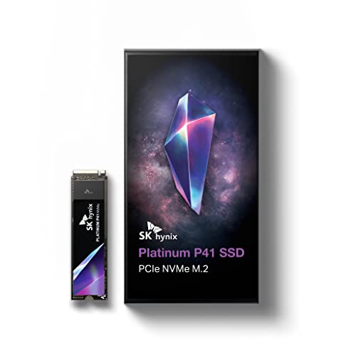 SK hynix Platinum P41 NVMe SSD 1TB PCIe 4.0 7.000 MB/s Lesen 6.500 MB/s Schreiben M.2 2280 Intern SSD Interne SSD für Gaming, Kompatibel mit Laptop Desktop und Konsolen SK hynix Platinum P41 NVMe SSD 1TB PCIe 4.0 7.000 MB/s Lesen 6.500 MB/s Schreiben M.2 2280 Intern SSD Interne SSD für Gaming, Kompatibel mit Laptop Desktop und Konsolen von SK Hynix