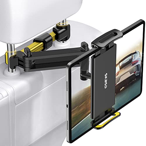 Tablet Halterung Auto,Tablethalterungen Auto - Ausziehbare KFZ Tablet Halter Kopfstütze,Universal 360° DrehungTablet Kopfstützenhalter für iPad,Switch,Sumsung Tab,Smartphone und 4,7-13 Zoll Geräte von SKBSD