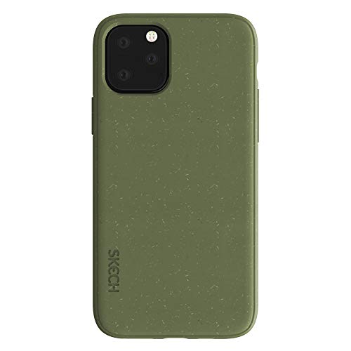 Skech BioCase Hülle für das Apple iPhone 11 Pro (Farbe: olive grün) - [Hergestellt aus biologisch abbaubaren Materialien, Wireless Charging kompatibel, Fallschutz bis 1,5 Meter] - SKIP-R19-BIO-OLV von SKECH