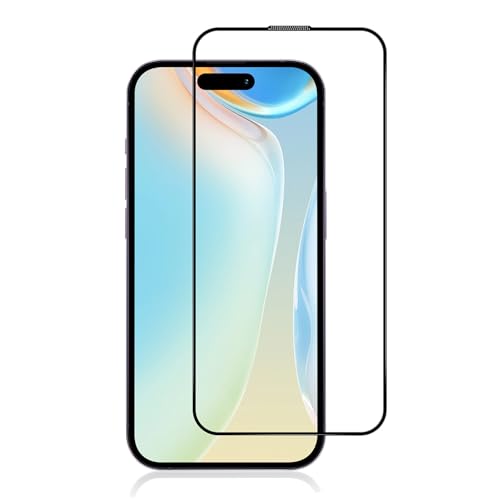 Skech Frontier Full-Fit Tempered Glass kompatibel mit Apple iPhone 15 Pro - [Kratzfeste Schutzfolie, Anti-Fingerabdruck Beschichtung, 9H Härtegrad, 3D Touch, Bruchsicher] schwarz von SKECH