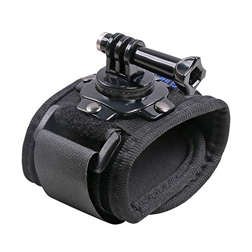 Handschlaufe-Halterung, 360° drehbarer Arm-Halter, kompatibel mit GoPro Hero 13/12/11/10/9/8/7//6/5 Schwarz, DJI Action 5 Pro/4/3, Insta 360 ONE R, Akaso/Campark und weiteren Action-Kameras Handschlaufe-Halterung, 360° drehbarer Arm-Halter, kompatibel mit GoPro Hero 13/12/11/10/9/8/7//6/5 Schwarz, DJI Action 5 Pro/4/3, Insta 360 ONE R, Akaso/Campark und weiteren Action-Kameras von SKEZN