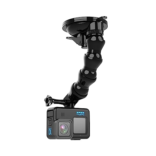 Flexible Schwanenhals-Verlängerung Saugnapf Autohalterung mit Handyhalterung für GoPro Hero 13/12/11/10, DJI Osmo Action 5 Pro/4/3 und weitere Action-Kameras, iPhone 16/15/14/13, Samsung und weitere Flexible Schwanenhals-Verlängerung Saugnapf Autohalterung mit Handyhalterung für GoPro Hero 13/12/11/10, DJI Osmo Action 5 Pro/4/3 und weitere Action-Kameras, iPhone 16/15/14/13, Samsung und weitere von SKEZN