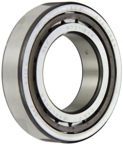 SKF NJ 211 ECP Rundrollenlager, zylinderförmig, 55 ID, Stahl von SKF
