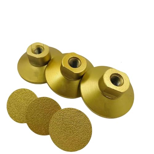 2 Zoll 50 mm Diamant-gelöteter Flachschleifkopf Marmorstein-Arbeitsplatten-Trimm-Grobschleifscheibe Winkelschleifer-Schleifpad (M10-45-60-100er Körnung) von SKFGNX