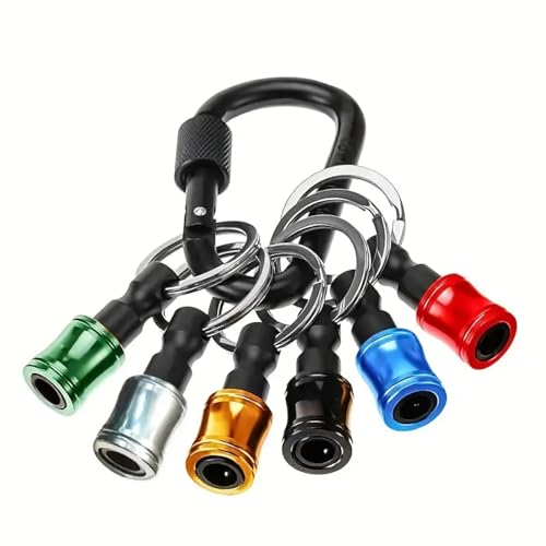 Schraubendreher-Bithalter, Schnellverschluss, Schlüsselanhänger, Bohrschraubenadapter, magnetischer Karabiner, 1/4-Sechskantschaft, Legierung, Verlängerungsstange, Handwerkzeug von SKFGNX