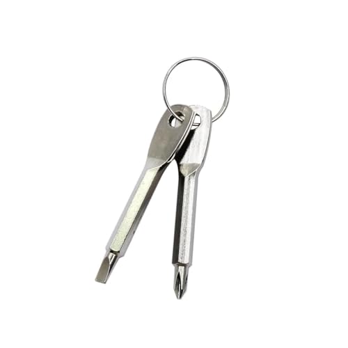 Tragbarer Kreuzschlitzschraubendreher-Satz, Schlüsselanhänger, Mini-Taschenschlüsselring, Kreuzschraubendreher, Reparaturwerkzeug, Gadget, klein (kleiner Schraubendreher SL) von SKFGNX