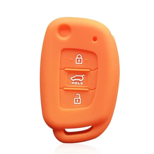 SKINII Silikon-Schutzhülle für Autoschlüssel mit 3 Tasten, für H-yundai für A-CCENT I20 I10 IX35 Rena Mistra Elantra Solaris Auto-Schlüsselanhänger-D orange SKINII Silikon-Schutzhülle für Autoschlüssel mit 3 Tasten, für H-yundai für A-CCENT I20 I10 IX35 Rena Mistra Elantra Solaris Auto-Schlüsselanhänger-D orange von SKINII