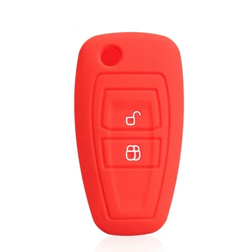 SKINII Silikon-Schutzhülle für Funkschlüssel F-ORD Ranger für F-ocus M-ondeo 2011 2012 2013 2014 2015, 2-Tasten-Schlüsselanhänger, Autoschlüssel-Hülle, Rot SKINII Silikon-Schutzhülle für Funkschlüssel F-ORD Ranger für F-ocus M-ondeo 2011 2012 2013 2014 2015, 2-Tasten-Schlüsselanhänger, Autoschlüssel-Hülle, Rot von SKINII