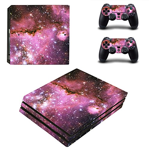 SKINOWN™ PS4 Pro Skins Sticker Vinly Decal Cover for Sony PS4 PlayStation 4 Pro - Red Galaxy Nebular von SKINOWN