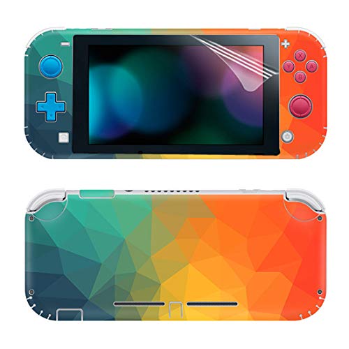 SKINOWN Komplett-Set für Switch Lite, mit 2 Displayschutzfolien (bunt) von SKINOWN