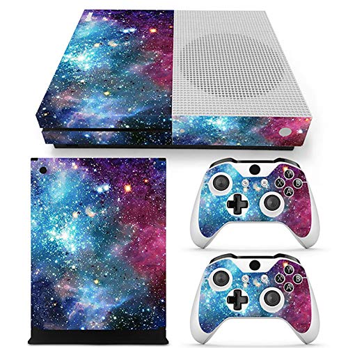 SKINOWN Schutzfolie Skin Sticker Decal Cover für Xbox One S Slim Konsole Galaxy Starry von SKINOWN