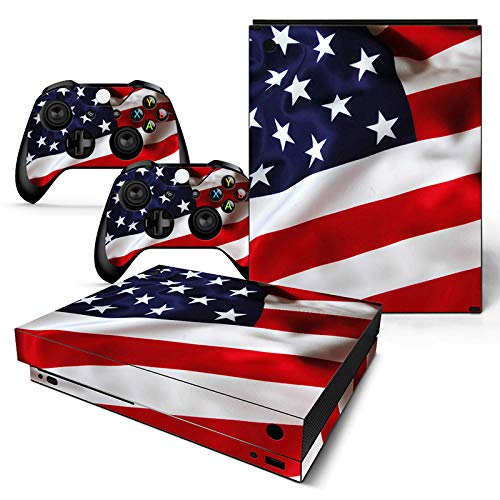 Skin Skin Skin für Xbox One X Konsolen-Fernbedienung, Vinyl, Aufkleber für Xbox One X American Flag1 von SKINOWN