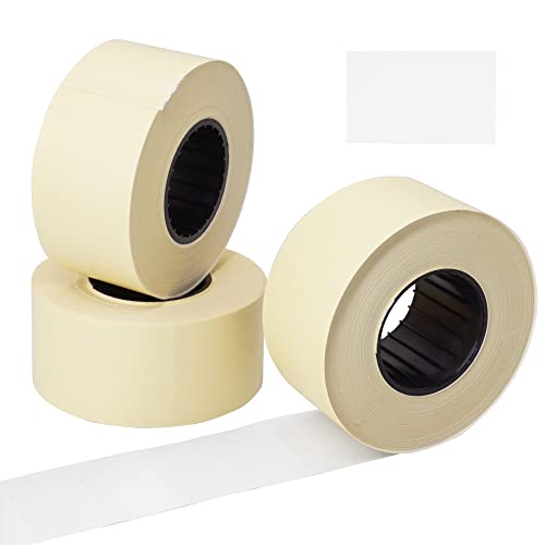SKIR'CO (2 Rollen) Preisauszeichner-Etiketten 26 x 16 mm Weiße Farbe, Preismarker-Etiketten, 2000 Preisaufkleber, Preismarkierungs-Tags von SKIR'CO