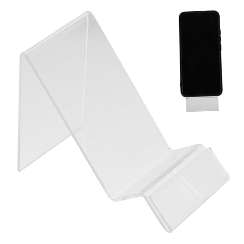 SKISUNO 5Stücke Acryl Telefonständer Transparenter Display Halter für Tablets Smartphones für Schaufenster Geschäfte für Preisschilder Kompakt Elegant SKISUNO 5Stücke Acryl Telefonständer Transparenter Display Halter für Tablets Smartphones für Schaufenster Geschäfte für Preisschilder Kompakt Elegant von SKISUNO