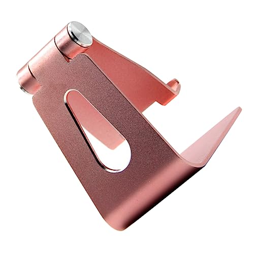 SKISUNO Desktop Handyhalterung Faltbarer Smartphone für Geräte Optimal für Videoaufnahmen Streaming Roségold Robust Langlebig Einfach von SKISUNO