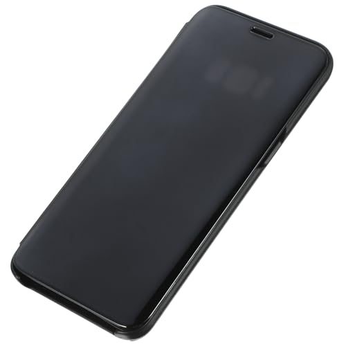 SKISUNO Schutzhülle Flip Case mit Kickstand Schwarz für Einfachen Zugriff Anrufe Benachrichtigungen Integrierter Standfuß für Medienanzeige von SKISUNO