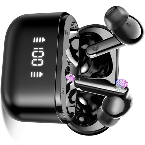 SKIUDCT AI Sprachübersetzer Kopfhörer, 3-in-1 Echtzeit übersetzer Ohrhörer mit 164 Sprachen, 5 Übersetzungsmodi, ENC Mic, Bluetooth 5.3 Kopfhörer in Ear mit App für Business, Reisen, Lernen, Schwarz von SKIUDCT