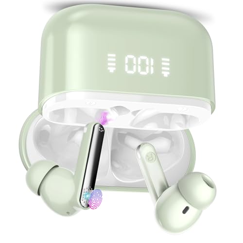 Sprachübersetzer Kopfhörer, 3-in-1 Echtzeit übersetzer Ohrhörer mit 164 Sprachen, 5 Übersetzungsmodi, ENC Rauschunterdrückung Mic, Bluetooth 5.3 Kopfhörer in Ear mit App für Lernen, Reisen Grün Sprachübersetzer Kopfhörer, 3-in-1 Echtzeit übersetzer Ohrhörer mit 164 Sprachen, 5 Übersetzungsmodi, ENC Rauschunterdrückung Mic, Bluetooth 5.3 Kopfhörer in Ear mit App für Lernen, Reisen Grün von SKIUDCT