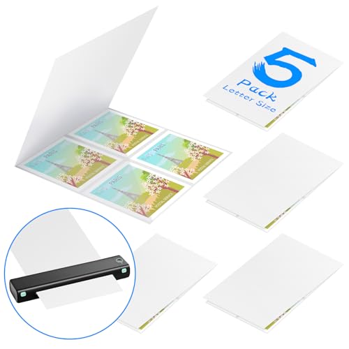 Laminierträgerhülse Laminierträger Thermo-Laminierträger Blätter Thermoträgerfolie für Laminiergerät mit All-Marken-Laminiertasche (5, Briefgröße) von SKLENICE