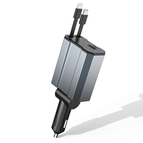 4-in-1-Kfz-Ladegerät, einziehbar, 66 W, schnelles USB-C-Auto, kompatibel für iPhone 15/14/13/12 Galaxy S24/S23 Android-Geräte – Autos, SUVs, Wohnmobile, LKWs 4-in-1-Kfz-Ladegerät, einziehbar, 66 W, schnelles USB-C-Auto, kompatibel für iPhone 15/14/13/12 Galaxy S24/S23 Android-Geräte – Autos, SUVs, Wohnmobile, LKWs von SKOTSLYE