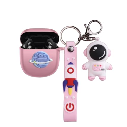 SKPY Kompatibel mit Bose QuietComfort Earbuds II (2022) / Ultra Earbuds (2023) 3D Cute Anti-Fall Hülle mit Schlüsselanhänger Kawaii Schutzhülle von SKPY