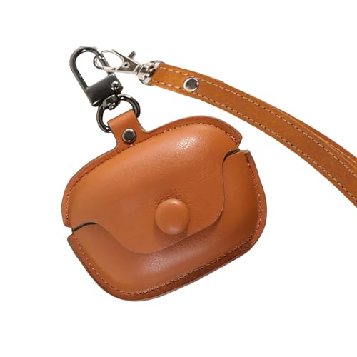 SKPY Lederhülle kompatibel mit JBL Tune Beam mit Schlüsselanhänger und Lanyard, weich, leicht, luxuriös, stoßfest, mit sicherem Schloss für Tune Beam für Jungen und Herren von SKPY