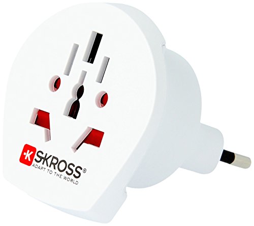 SKROSS® Country Adapter World to Italy: Reiseadapter für Reisen in Länder, die den italienischen Standard verwenden von SKROSS