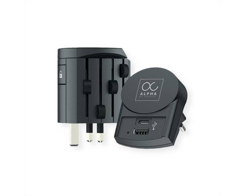 SKROSS Alpha mit Europe USB Charger A/C Universal Reiseadapter Stromadapter, Weltweit von SKROSS