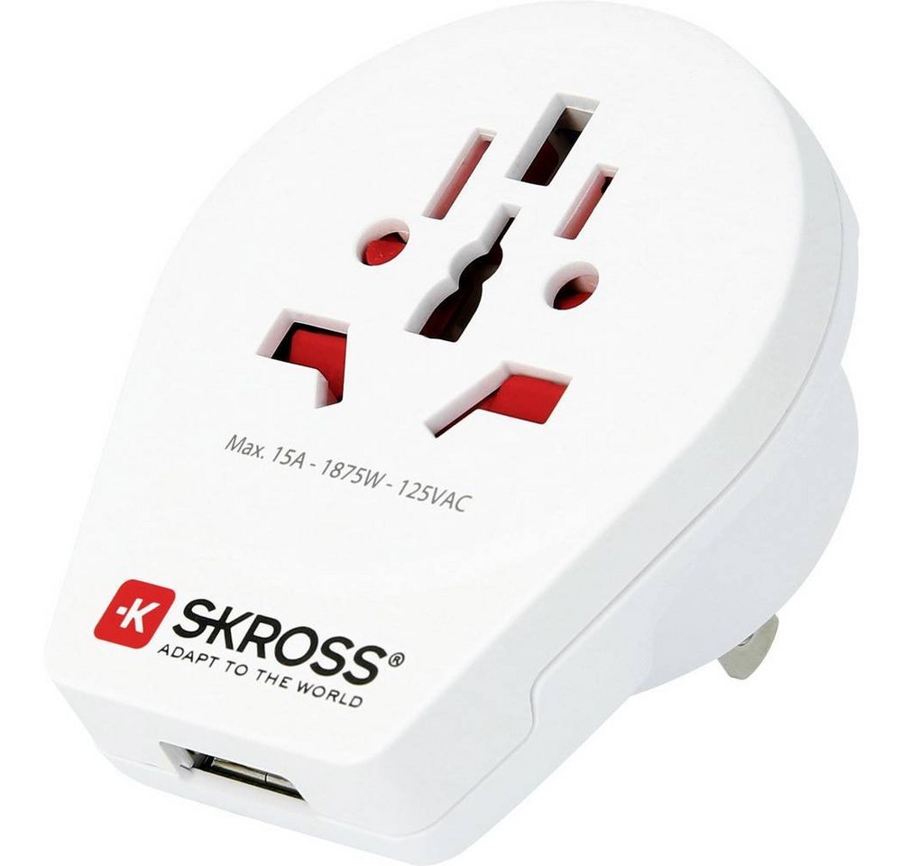 SKROSS Länderreiseadapter und USB-Ladegerät in einem Reiseadapter SKROSS Länderreiseadapter und USB-Ladegerät in einem Reiseadapter von SKROSS