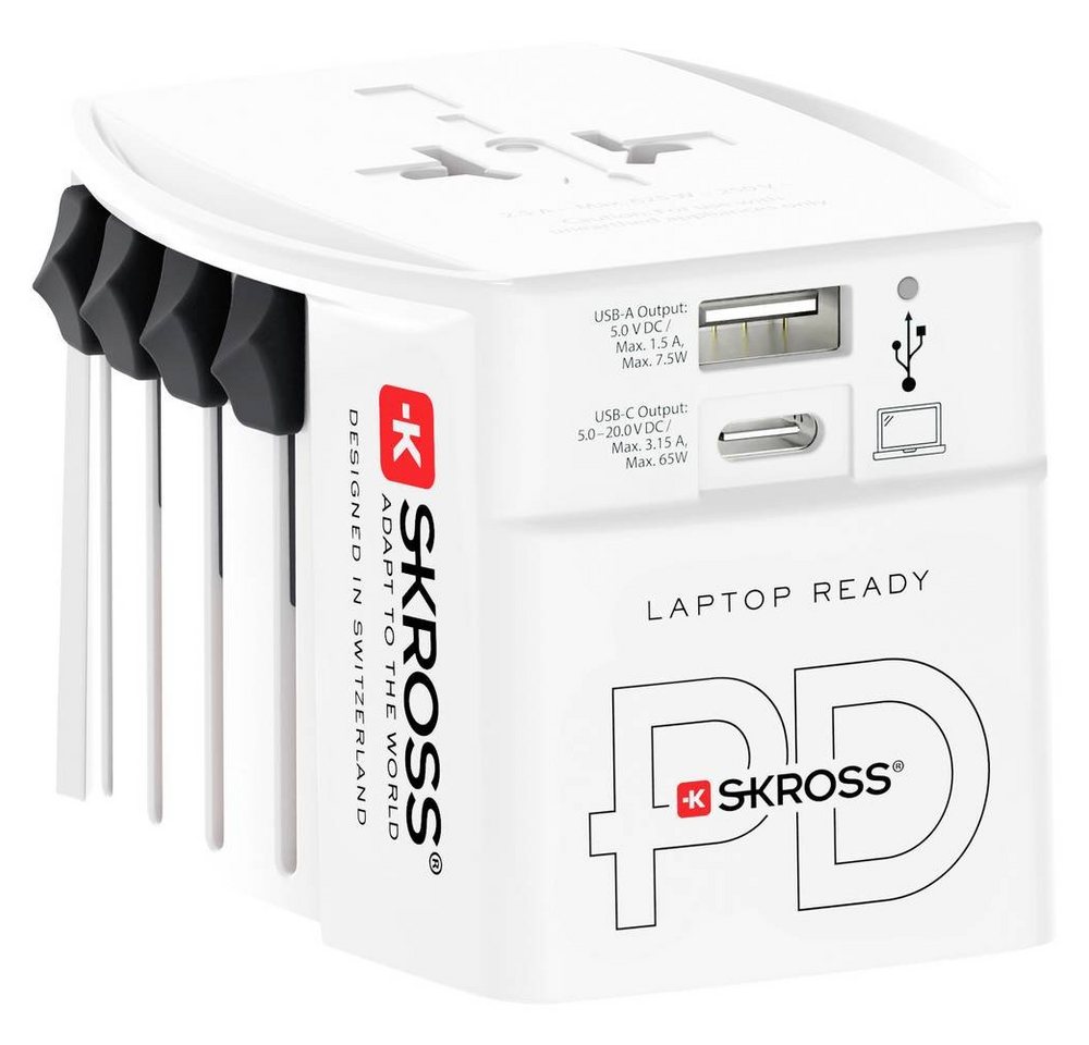 SKROSS 1.32976 Reiseadapter MUV USB AC65PD Reiseadapter von SKROSS