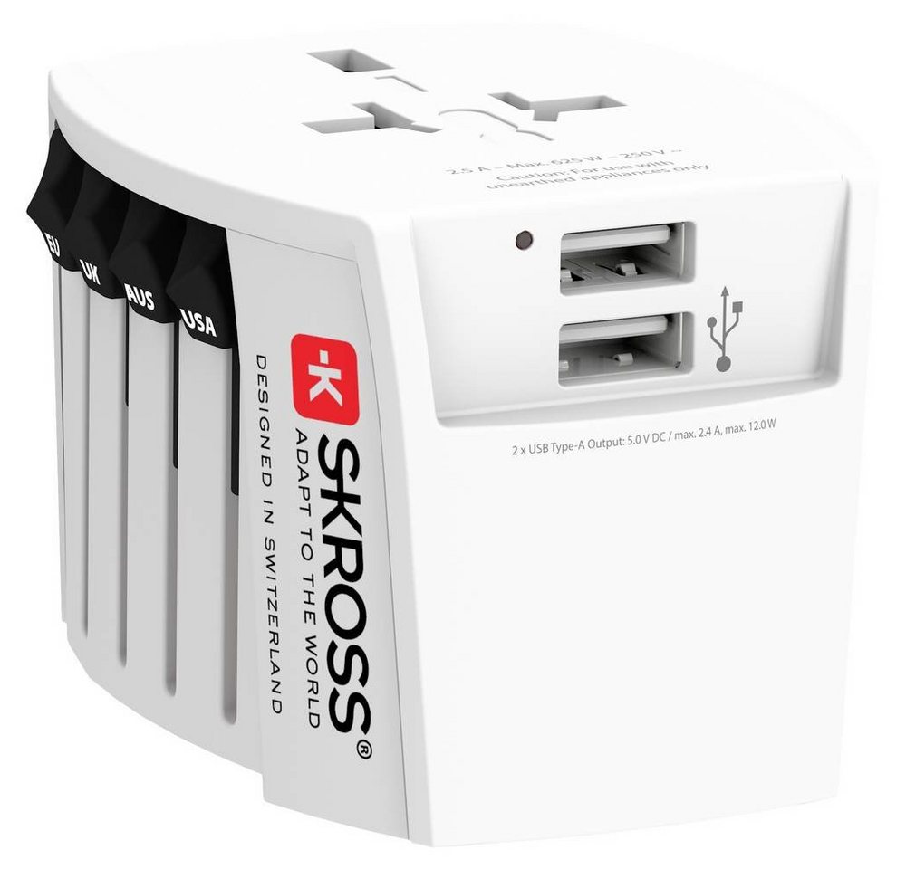 SKROSS Weltreiseadapter MUV USB Reiseadapter von SKROSS