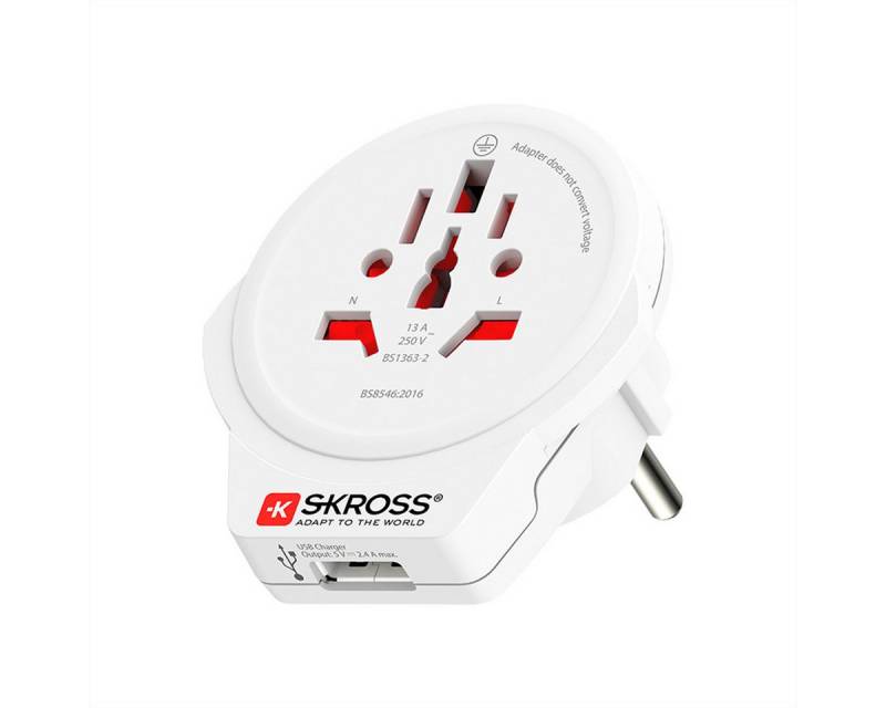 SKROSS World to Europe USB Stromadapter von SKROSS