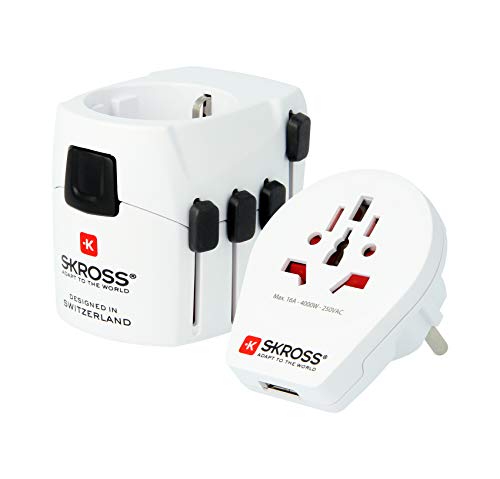 SKROSS Weltreiseadapter PRO World und USB 7A von SKROSS