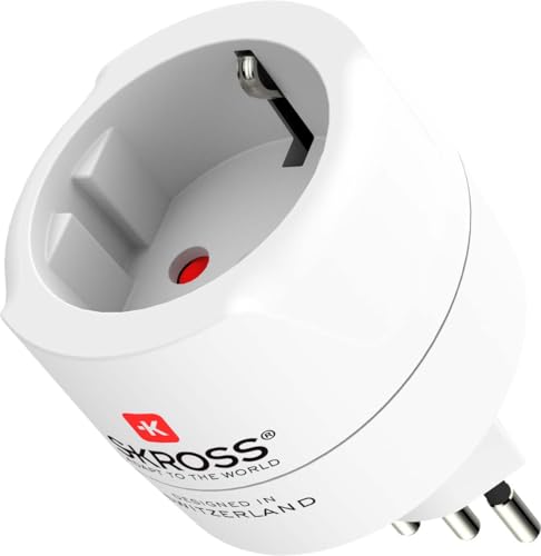 Skross 1.500272 Reiseadapter Country Adapter Europe to Siss+Italy+Brazil von SKROSS