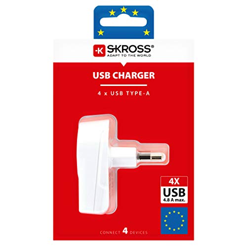 Skross Euro - USB Ladegerät One Size Weiß von SKROSS