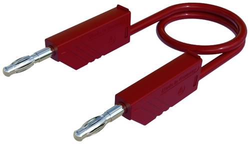 SKS Hirschmann CO MLN 100/1 Messleitung [Lamellenstecker 4mm - Lamellenstecker 4 mm] 1.00m Rot 1St. von SKS Hirschmann