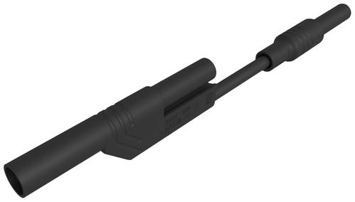 SKS Hirschmann MAL 2800 S schwarz Sicherheits-Messleitung [4mm Sicherheits-Stecker - 4mm Sicherheits von SKS Hirschmann