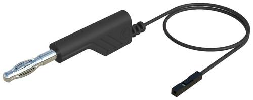 SKS Hirschmann MAL 4-0.64/100-0.25 Messleitung [Lamellenstecker 4mm - Buchse 0.64 mm] 1.00m Schwarz von SKS Hirschmann