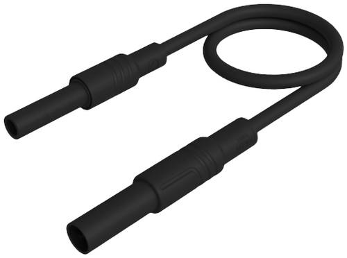 SKS Hirschmann MAL S GG-B 25/2,5schwarz Sicherheits-Messleitung [4mm Sicherheits-Stecker - 4mm Siche von SKS Hirschmann