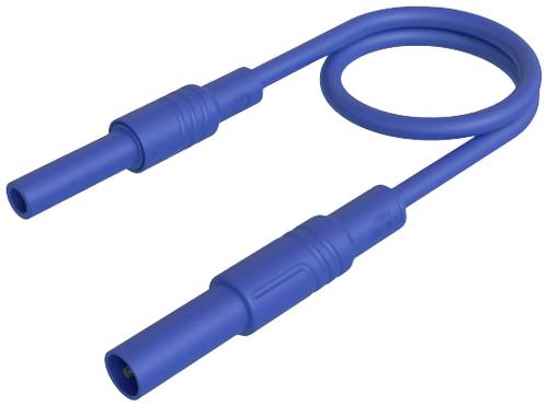 SKS Hirschmann MAL S GG-B 50/2,5 blau Sicherheits-Messleitung [4mm Sicherheits-Stecker - 4mm Sicherh von SKS Hirschmann