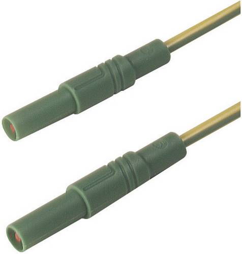 SKS Hirschmann MLS GG 200/2,5 ge/gn Sicherheits-Messleitung [Lamellenstecker 4mm - Lamellenstecker 4 von SKS Hirschmann