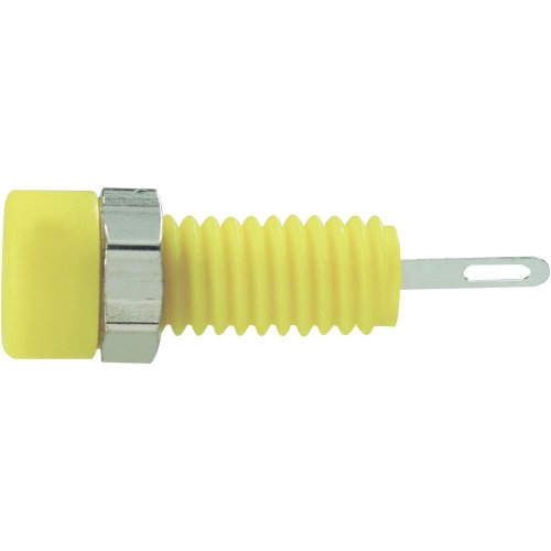 Mini-Buchse MBI 1 Ø der Pins: 2 mm, SKS Hirschmann CO MBI 1 935980169, Gelb, 1 Stück von SKS