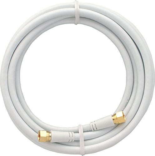 SKT MAK30003 Modemkabel 300 cm Koaxial-Anschluss-Kabel F-Stecker vergoldet Sat 3-fach geschirmt weiß von SKT