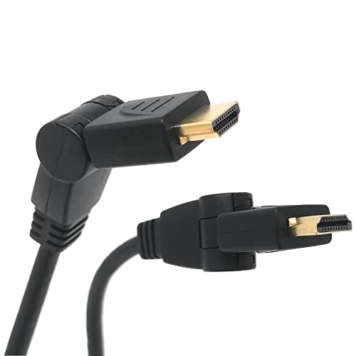 SKT VMI20401 HDMI-Kabel mit Winkelstecker 360° drehbar vergoldet 2 m von SKT