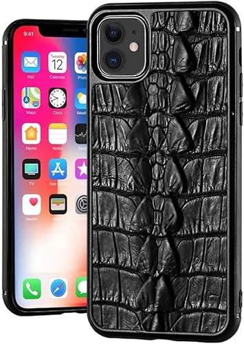 SKXMOD Krokodilleder-Handyhülle, Business Anti-Fall All-Inclusive Handy-Rückabdeckung für iPhone 11 Serie Apple Handys Hülle (Farbe: Schwanzflosse, Größe: 6,1 Zoll) von SKXMOD