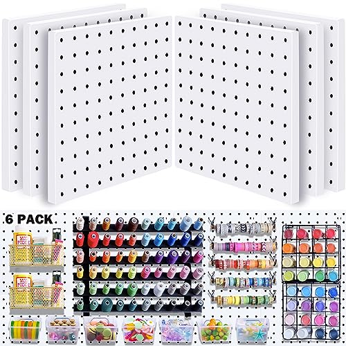 6-teiliges Stecktafel, Stecktafel-Wand-Organizer, Halterung für Stecktafel-Organizer und Aufbewahrung, kleine Stecktafel für Bastelzimmer, Garage, Küche, Stecktafeln für Wände – weiße Stecktafeln 6-teiliges Stecktafel, Stecktafel-Wand-Organizer, Halterung für Stecktafel-Organizer und Aufbewahrung, kleine Stecktafel für Bastelzimmer, Garage, Küche, Stecktafeln für Wände – weiße Stecktafeln von SKYFOOST