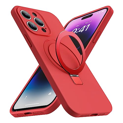 SKYLMW Entworfen für iPhone 11 Pro Max Hülle mit magnetischem, unsichtbarem Ständer, kompatibel mit Mag-Safe-Militär, sturzgetestet, stoßfest, Silikon, iPhone 11 Pro Max Handyhülle für Damen und von SKYLMW